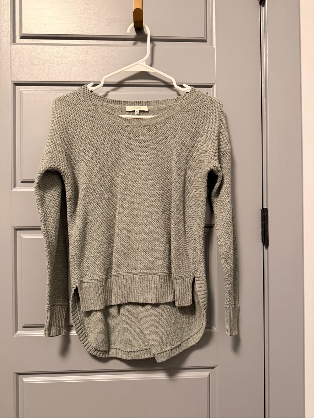 Madewell Olive Crewneck Knit Sweater XS